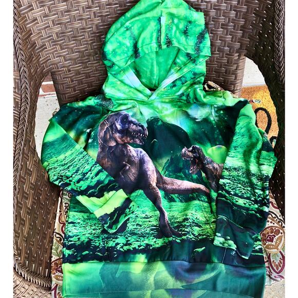 NEW 3D Dinosaur Sweatshirt Long Sleeve Cotton Pullover Hoodie  XL - Picture 7 of 12